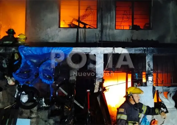 VIDEO | Muere persona en situación de calle tras incendio que arrasó su vivienda en Guadalupe