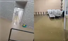 Inundación en la Unidad Número 6 del IMSS en Los Cabos, obliga a suspender servicios