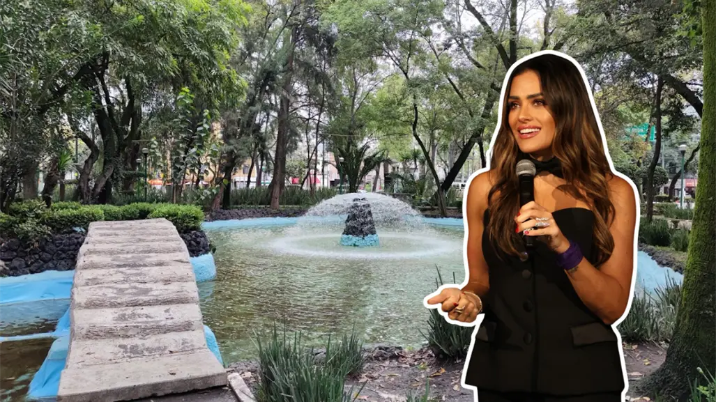 VIDEO | Alessandra Rojo reinaugura fuentes del Parque España tras años sin funcionar; así lucen hoy