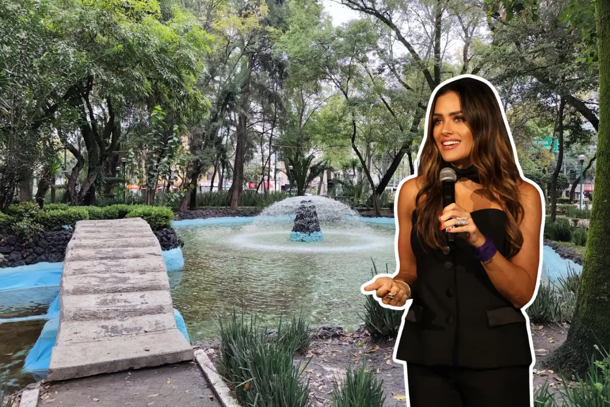 De fondo Parque España, Alessandra Rojo. Foto: Maps María Carlos R. | X @AlessandraRdlv