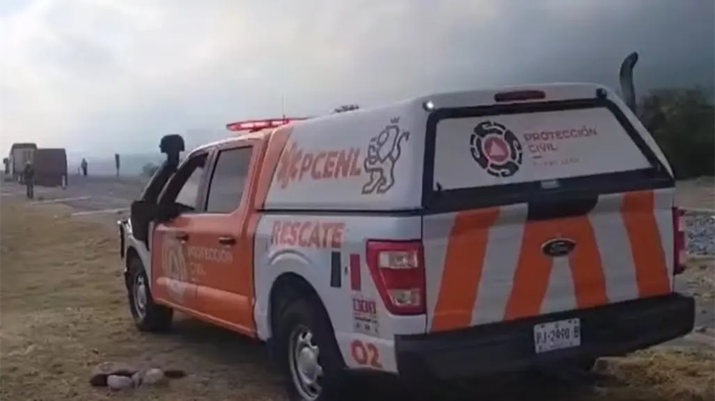 Fuerte accidente vial de tráiler genera tráfico en la Carretera a Saltillo