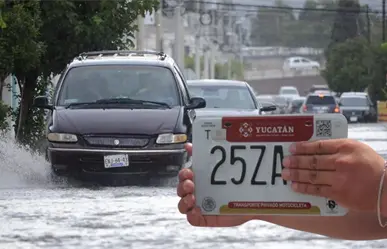 ¿Qué puedo hacer si pierdo mi placa por los encharcamientos en Mérida? Esto dice la SSP