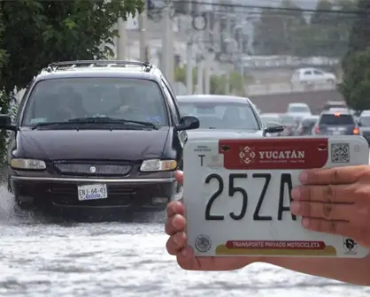 ¿Qué puedo hacer si pierdo mi placa por los encharcamientos en Mérida? Esto dice la SSP