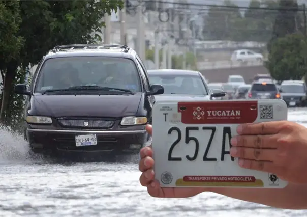 ¿Qué puedo hacer si pierdo mi placa por los encharcamientos en Mérida? Esto dice la SSP