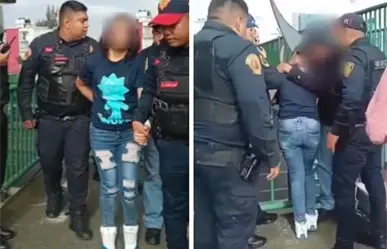 VIDEO | Policías de CDMX salvan a adolescente de 14 años que intentaba lanzarse de puente peatonal