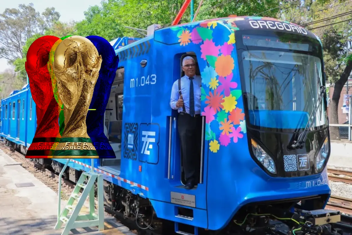 De fondo Tren Ligero, copa Mundial 2026. Foto: Gobierno CDMX | FIFA