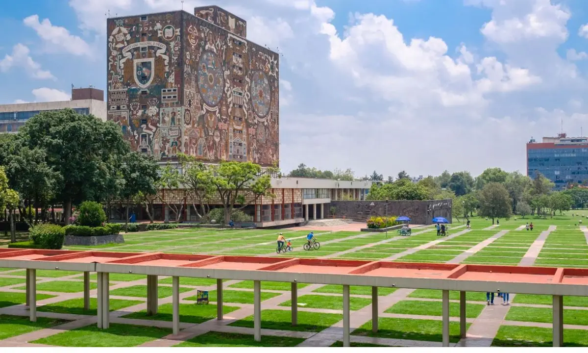 Vista aérea de la Biblioteca Central de la UNAM Foto: Gaceta UNAM