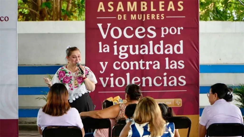 Mujeres de Hunucmá, Kinchil y Tetiz alzan la voz por la igualdad y una vida libre de violencia