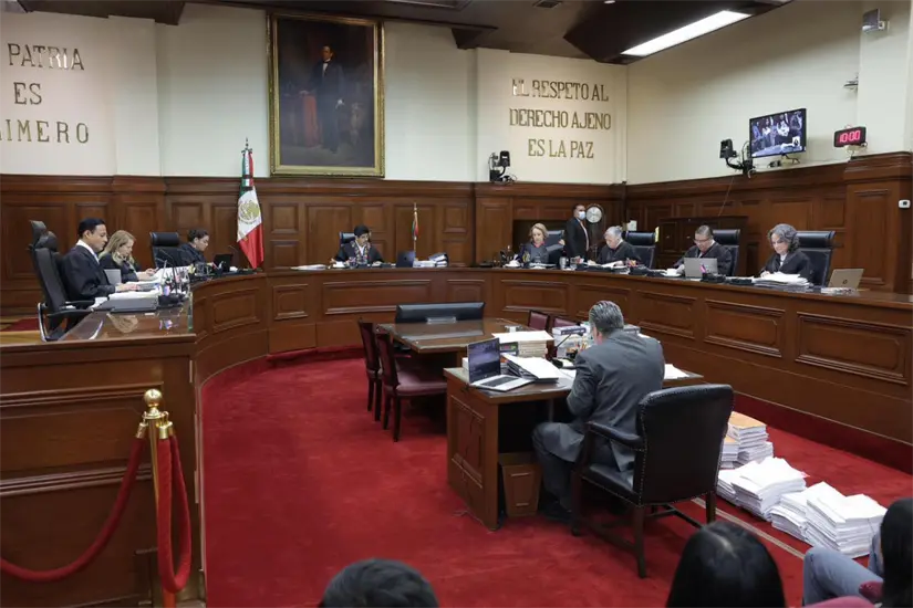 imagen recuadro Pleno de la Suprema Corte de Justicia de la Nación. Foto: SCJN
