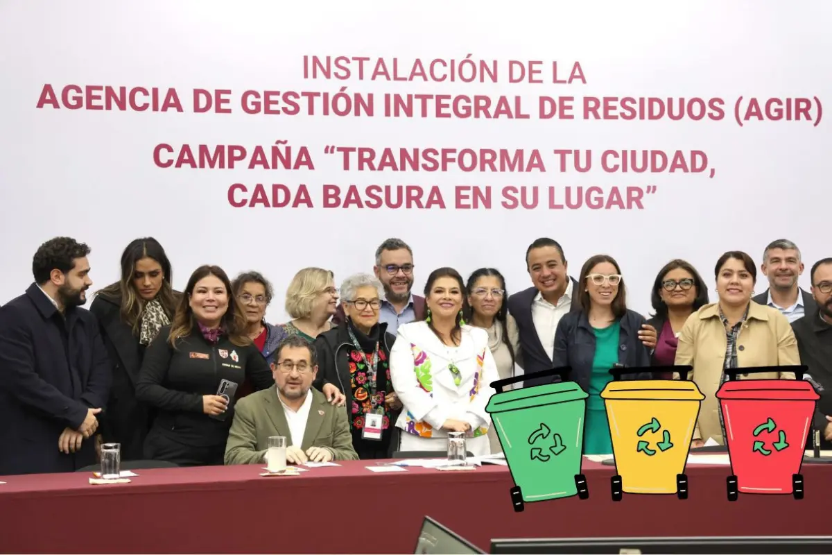 Clara Brugada presenta campaña Transforma tu ciudad, cada basura en su lugar. Foto: Mario Flores