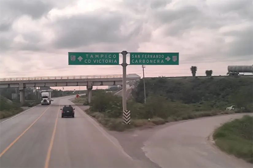 Libramiento San Fernando en la carretera México 101. Foto: Carlos García