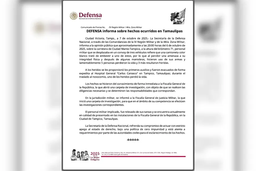 Foto: Secretaría de la Defensa Nacional 
