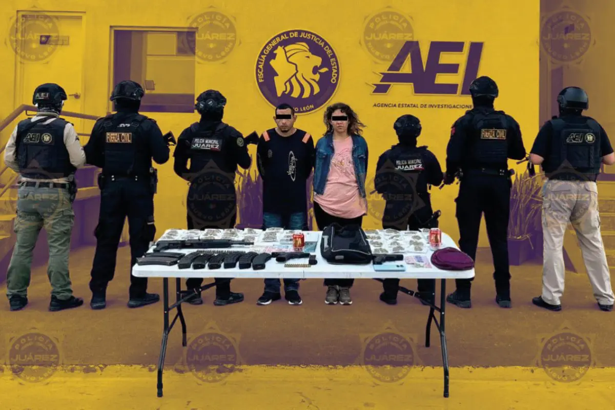 La pareja fue identificada como Dulce María “N”, de 22 años y  Jesús “N”, de 33 años Foto: AEI