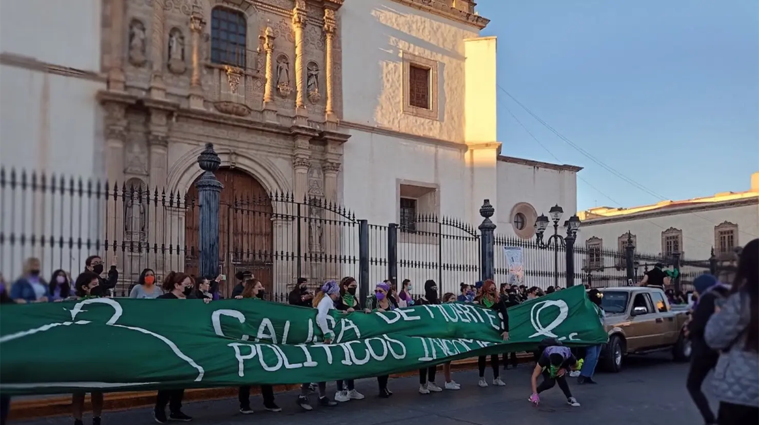 En Durango, colectivos feministas piden la despenalización del aborto. | Foto: Citlalli Zoé Sánchez