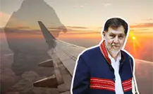 Hace Noroña gira por Coahuila en jet privado, se niega a la austeridad