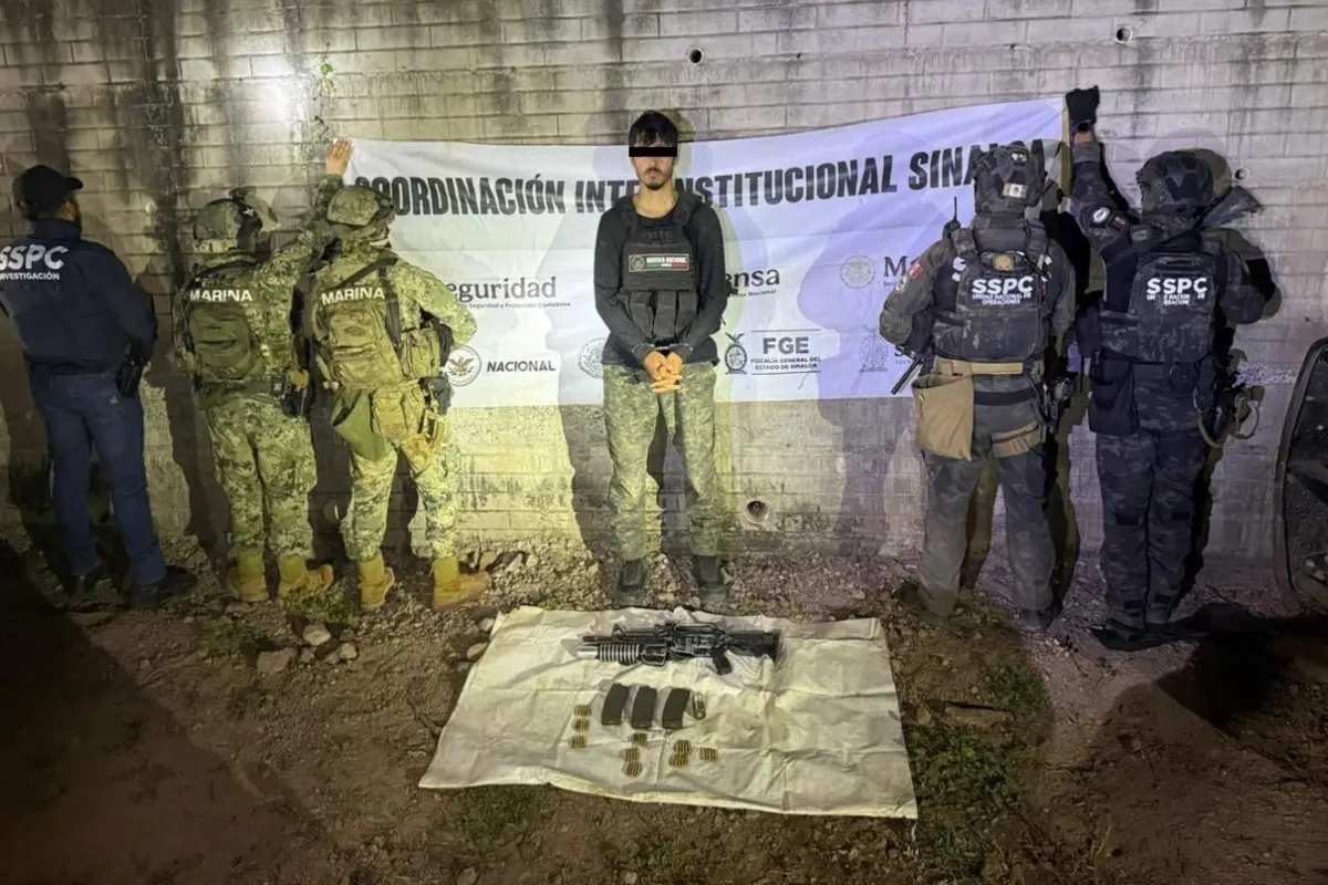 Filiberto N tras ser capturado Foto: Gobierno de México