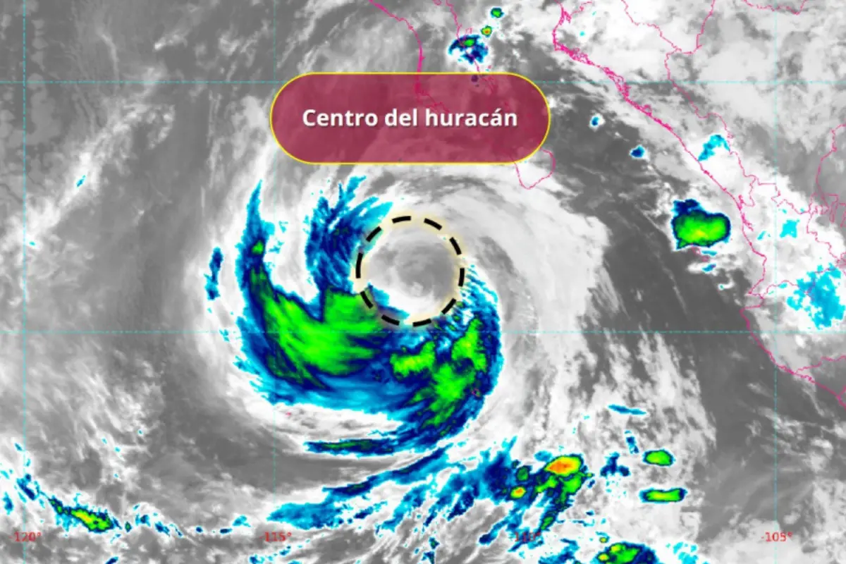 Según los pronósticos, Priscilla podría terminar de degradarse la noche de éste miércoles. Foto: Conagua
