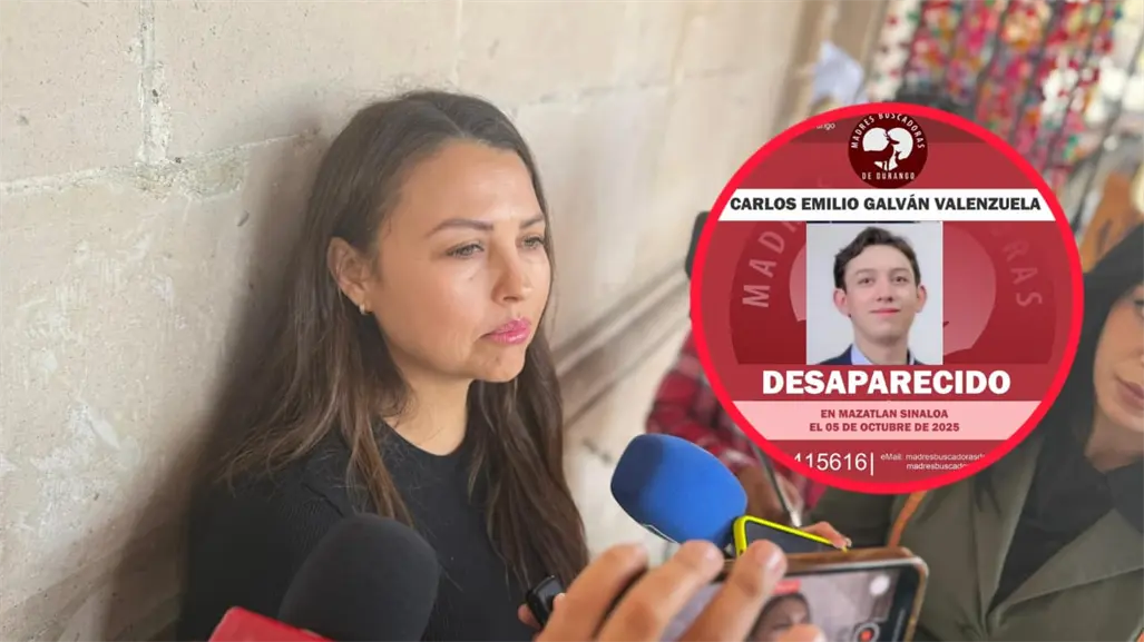 Mamá de Carlos Emilio, joven de Durango desaparecido en Mazatlán, pide ayuda para encontrarlo