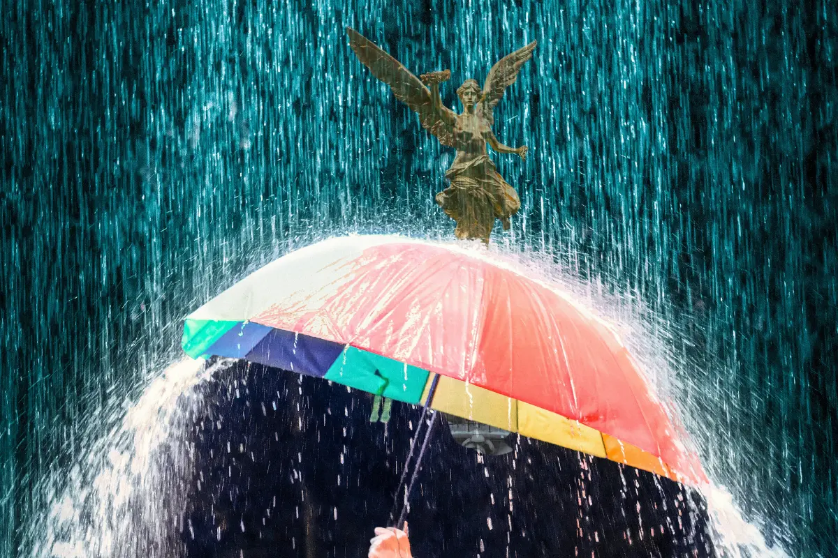 Seguimiento de la lluvia en la CDMX. Foto: Canva