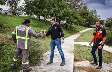 Lluvias en Nuevo León: David de la Peña arranca operativos de deshierbe
