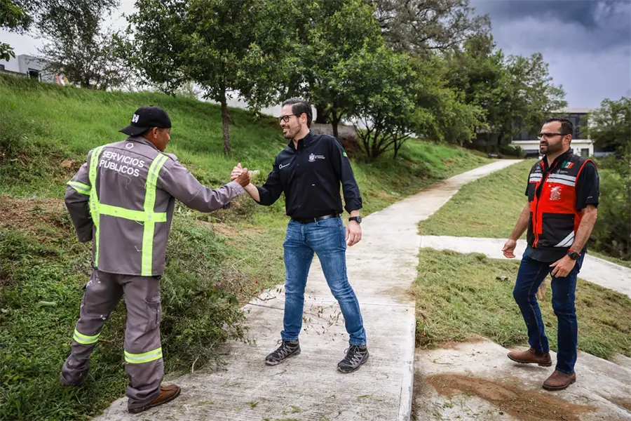 Lluvias en Nuevo León: David de la Peña arranca operativos de deshierbe