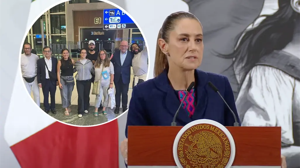 México costea retorno de activistas de la Flotilla Global Sumud; Claudia Sheinbaum se dice dispuesta a recibirlos