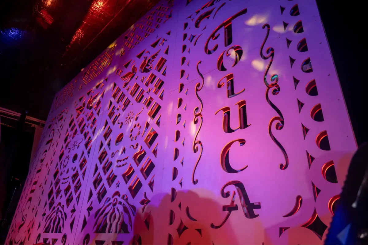 Papel picado enorme en Edomex. Foto: Fb (Ricardo Moreno)