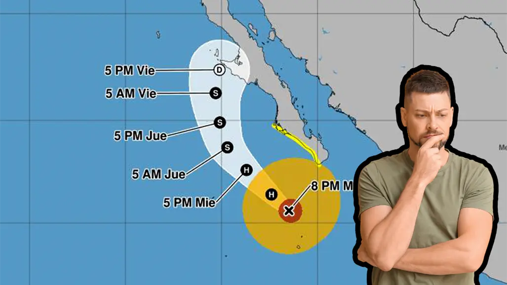 Huracán Priscilla sigue en categoría 2; se espera lluvia intensa y oleaje muy elevado en BCS