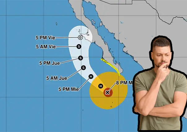 Huracán Priscilla sigue en categoría 2; se espera lluvia intensa y oleaje muy elevado en BCS