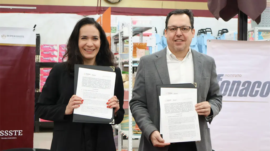 Fonacot y SUPERISSSTE firman convenio para ampliar acceso al crédito laboral
