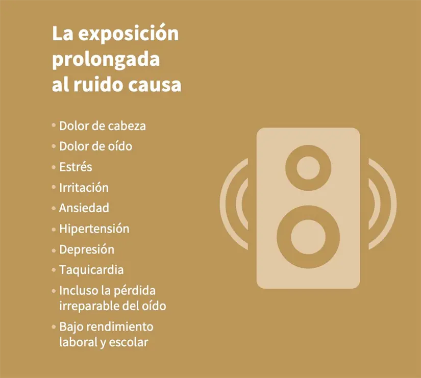 Causas del ruido. Foto: Gobierno CDMX