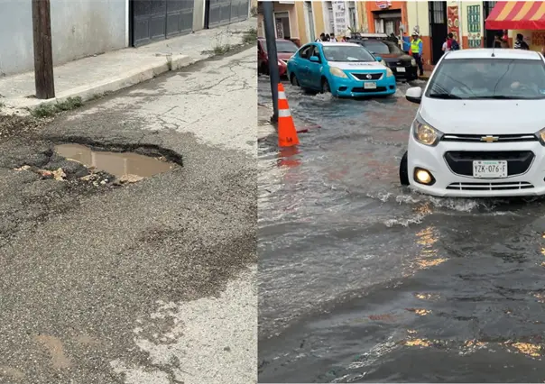 Lluvias revelan los baches y carencias en Mérida: "se quitó el maquillaje de la ciudad"