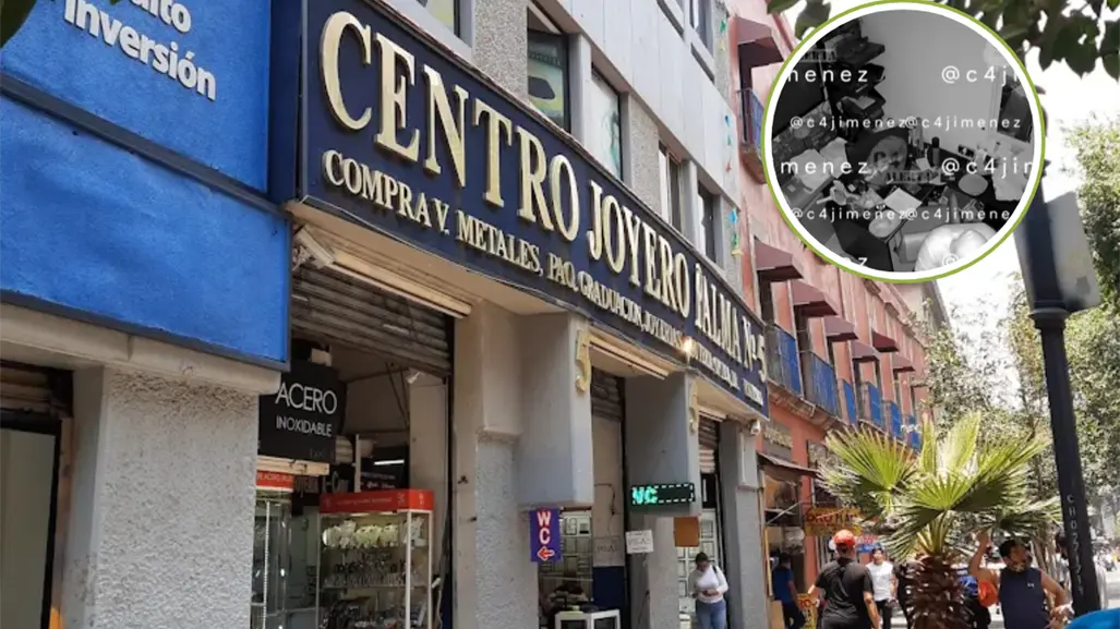 VIDEO | Hombres roban más de 2 millones en productos de centro joyero de CDMX entrando por el techo