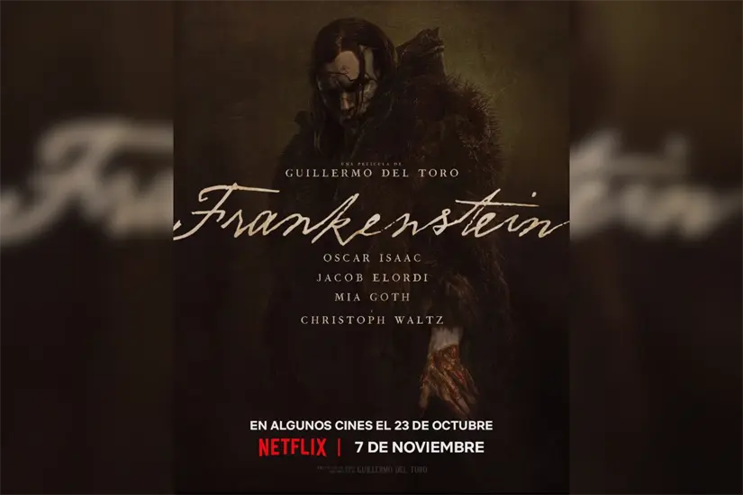 Frankenstein de Guillermo del Toro llegará el 7 de noviembre a Netlflix y el 23 de octubre a algunos cines. Foto: FB Netflix