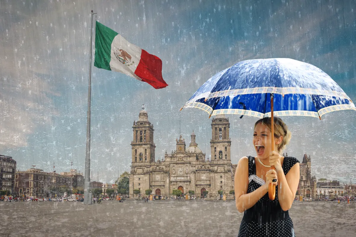Lluvia en la CDMX. Foto: Canva