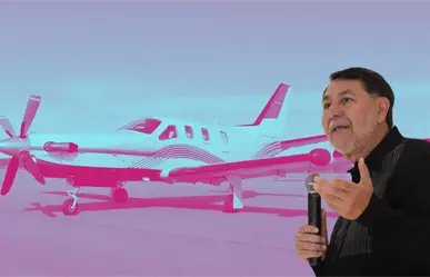 ¿Qué modelo es el avión que rentó Gerardo Fernández Noroña en su visita a Coahuila?