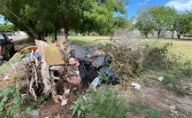 Denuncian basurero clandestino en colonia Revolución 2 en La Paz