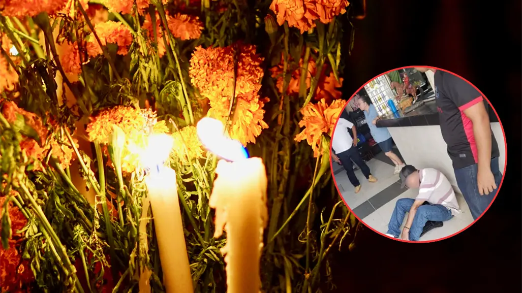 Quería hacer su altar de muertos con veladoras y flores robadas en Tampico