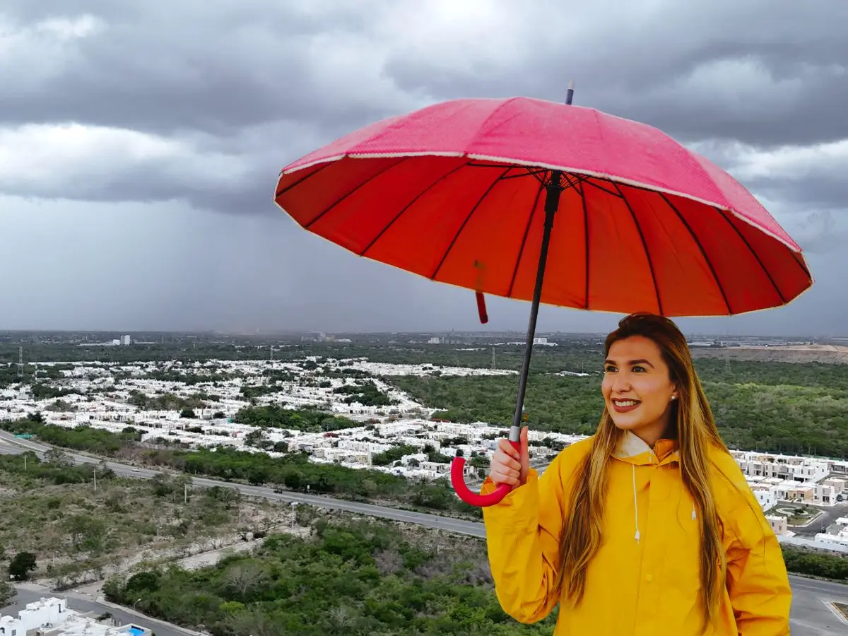 Para esta jornada de jueves se prevén lluvias durante la tarde y noche, además se mantendrá el ambiente caluroso con temperaturas máximas que estarán entre los 30 y 35 grados centígrados.- Fuente Meteorología Yucatán y Canva