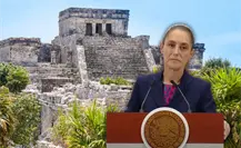 Claudia Sheinbaum habla sobre la crisis turística en Tulum en la conferencia mañanera