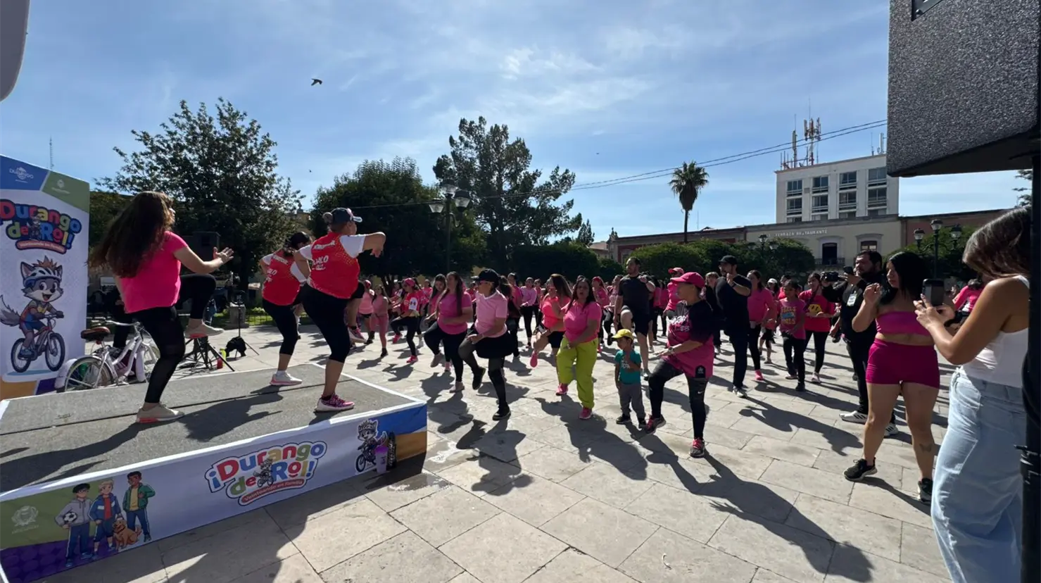 En su primer domingo, el programa Durango de Rol ofreció diversas actividades deportivas. | Foto: Brenda García.