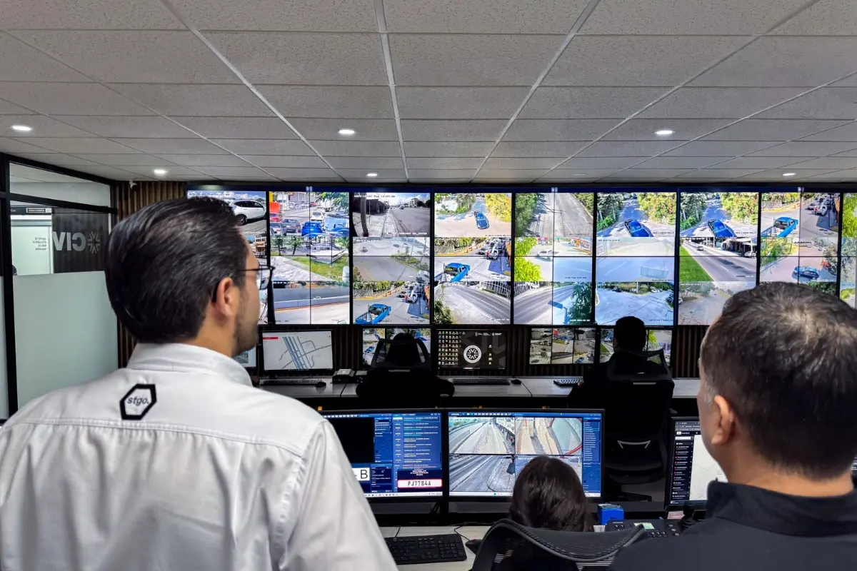 Cámaras de videovigilancia en Santiago. Foto: Gobierno de Santiago