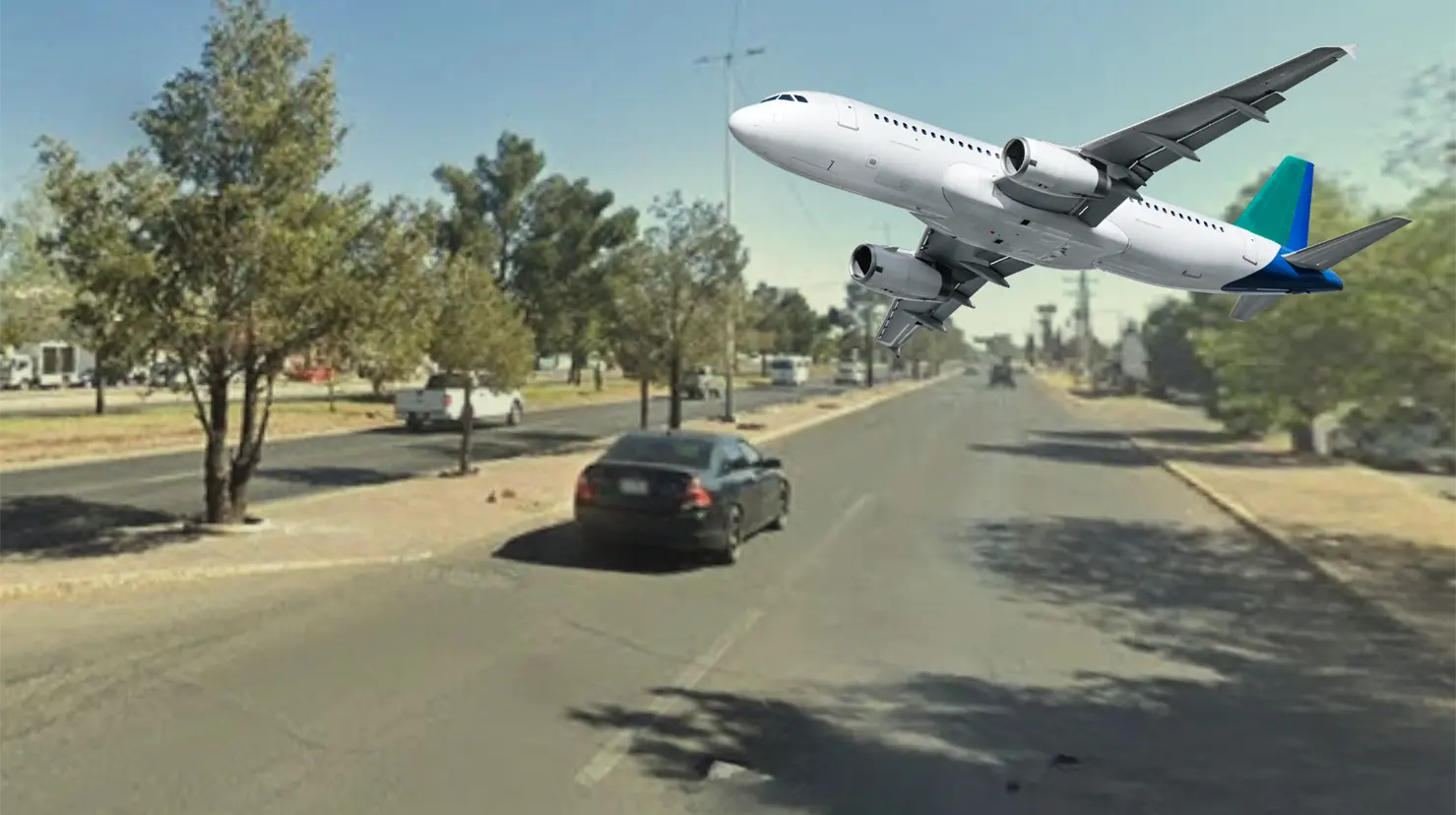 Esta ruta es una de las más rápidas para llegar al Aeropuerto de Durango partiendo del sur de la ciudad. Foto: Especial.