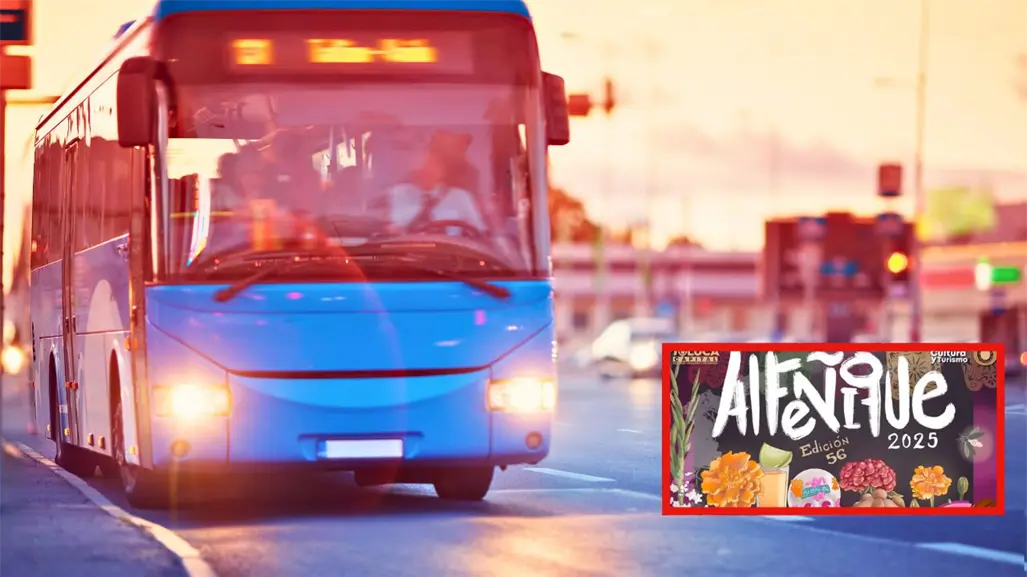 Alfeñique Bus llega a Toluca con rutas gratis y senderos seguros durante la Feria del Alfeñique 2025