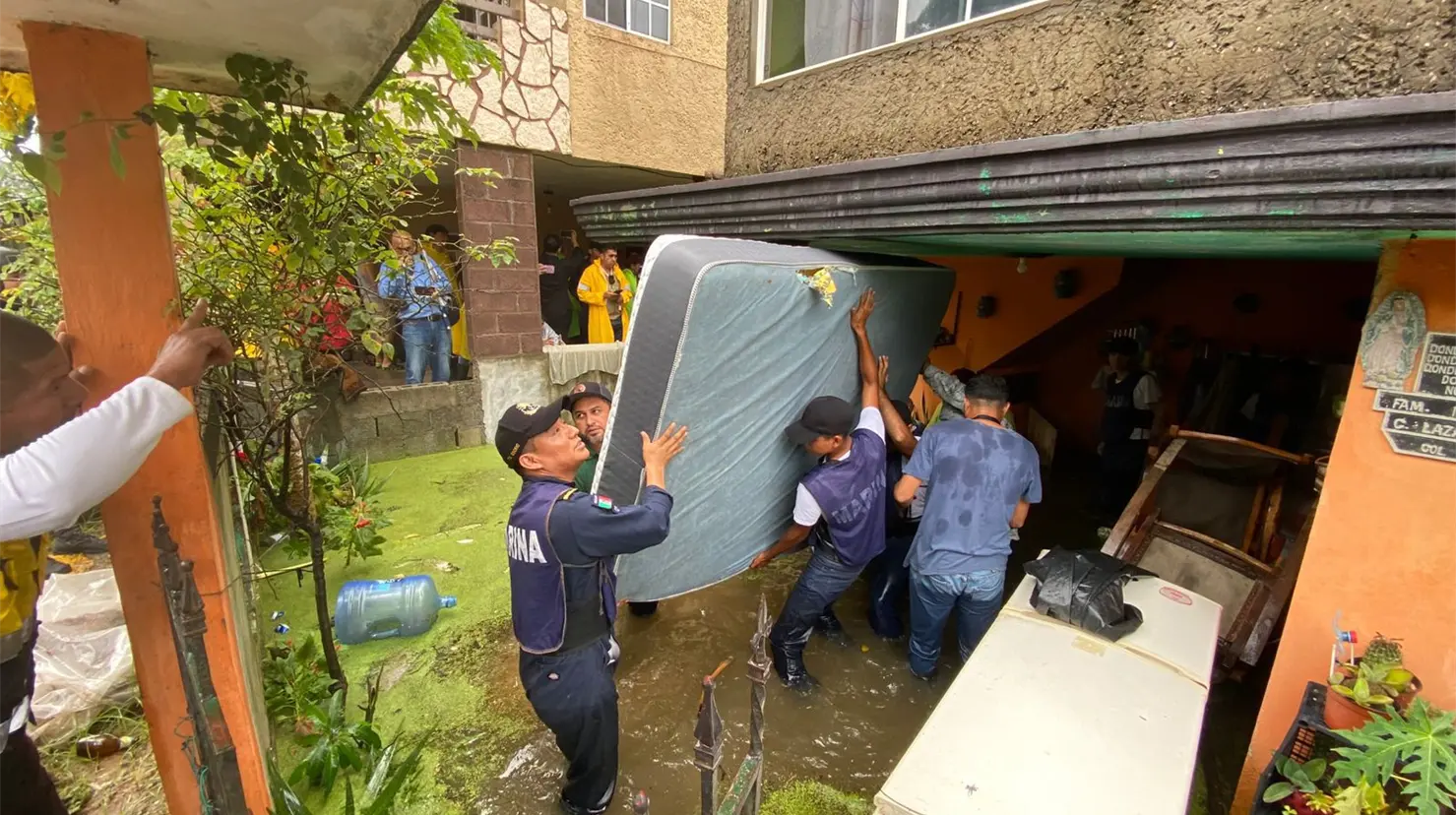 Altamira: evacuación familias por lluvia y daños por inundación