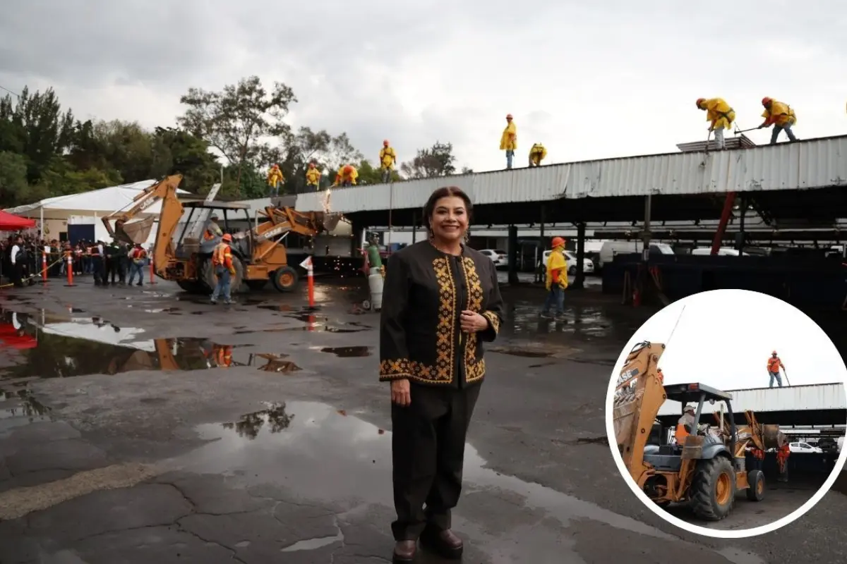 Brugada en la construcción de Hospitales de la CDMX. Foto: Gobierno CDMX | Canva