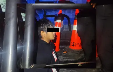 Escondido en el tinaco: policía detiene a un presunto ladrón en Villas Umán