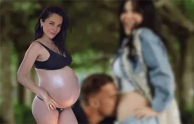 Martha Higareda presume su pancita de embarazada
