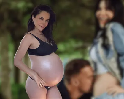 Martha Higareda presume su pancita de embarazada