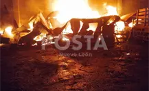 VIDEO l Falla eléctrica habría provocado incendio en caseta móvil de Apodaca